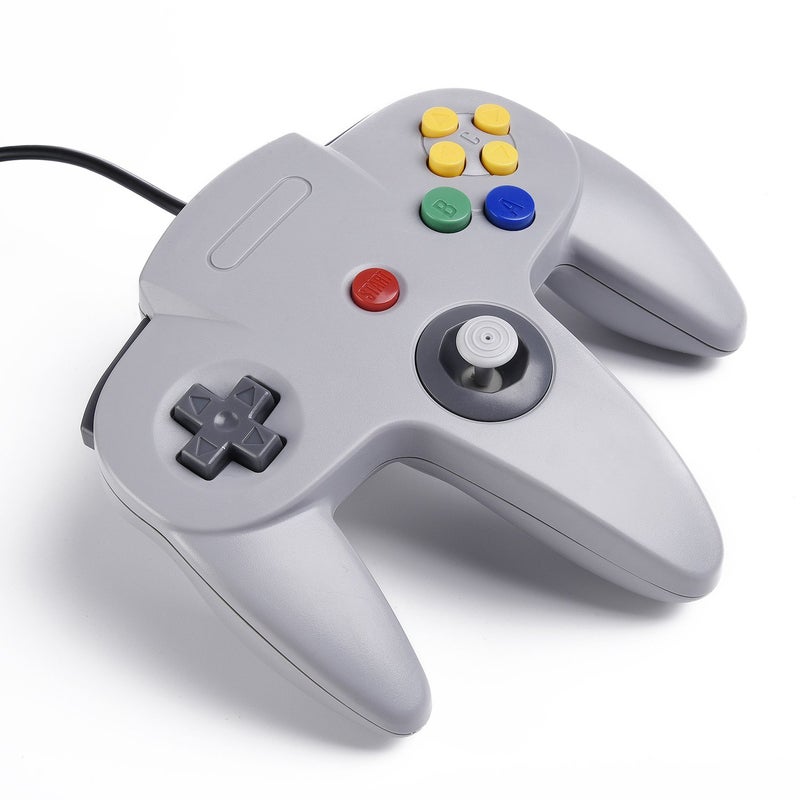 SAFFUN Classic N64 Controller, N64 Wired USB PC Game pad Joystick, N64 Bit USB Wired Game Stick Joy pad Controller for Windows PC MAC Linux Raspberry Pi 3 Sega Genesis Higan (Grey) - Image 4